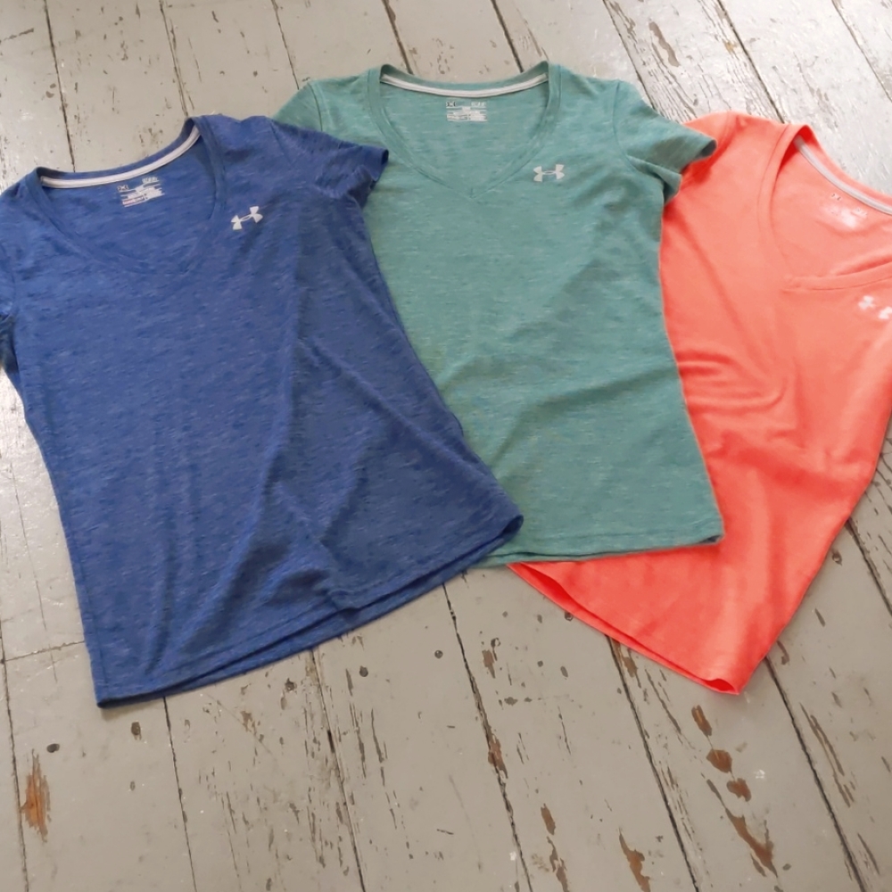 Under Armour Women’s Short Sleeve Tees - Blue, Green, Coral